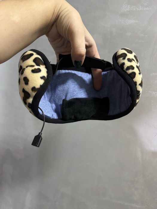 Маска для сну з bluetooth + музика (легка дихаюча, леопард)