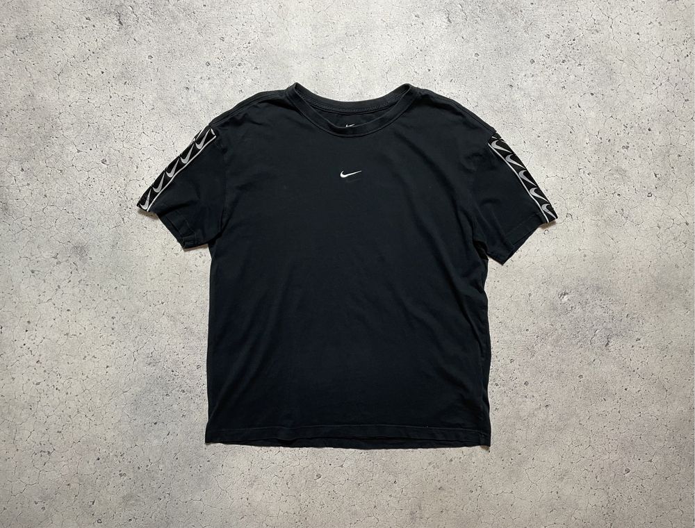 Футболка Nike Centr Swoosh С Лампасами,Оригинал,S-M,Oversize,Drill