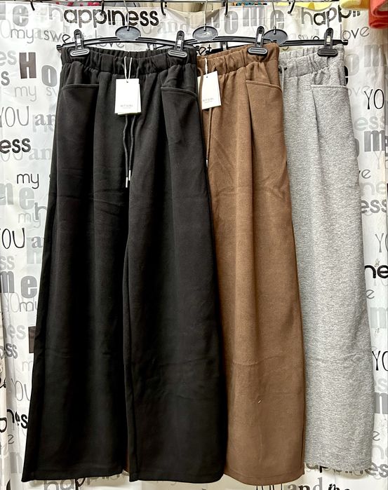 Брюки женские баги, утеплённые,широкие, на резинке + шнурок, S-XL
