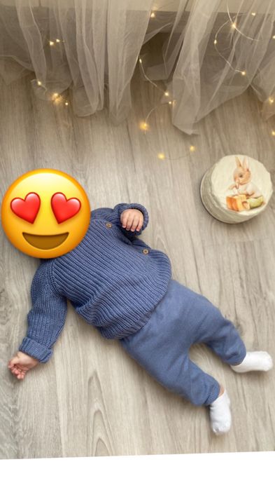 Костюм вʼязаний 3-6 міс 68 см