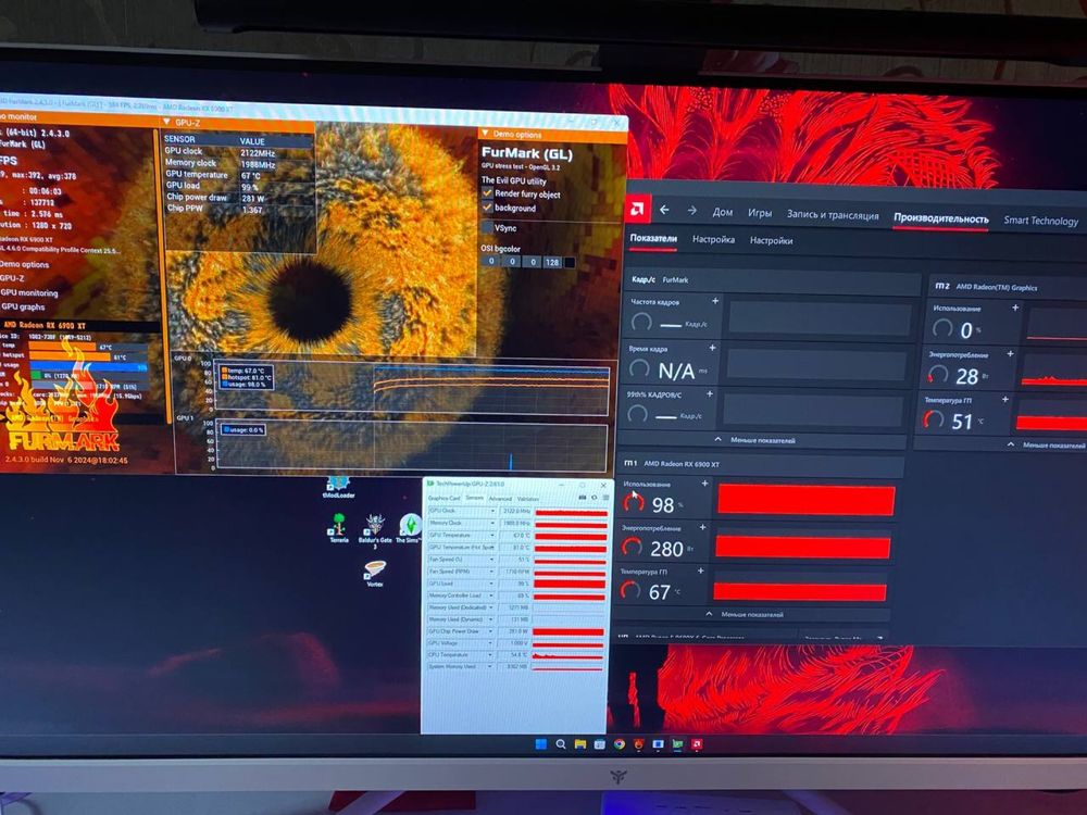 Видеокарта rx6900xt 16gb идеальная