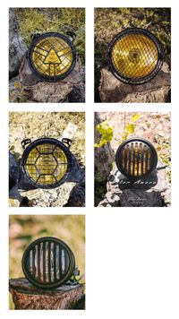 Farol Para Moto Cafe Racer/Scrambler Com Grelha e Suporte (5 Modelos)