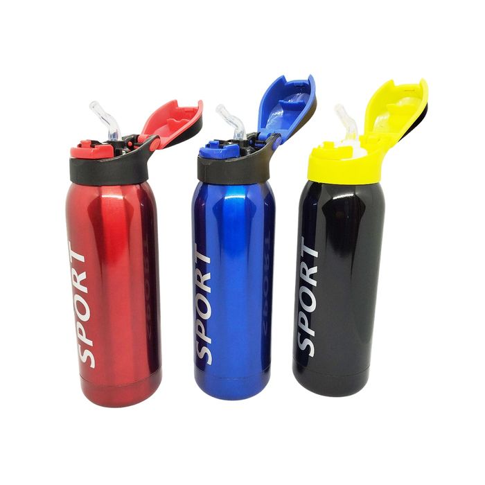 Термос термопляшка 350 мл SPORT з трубочкою металева для школи спорту