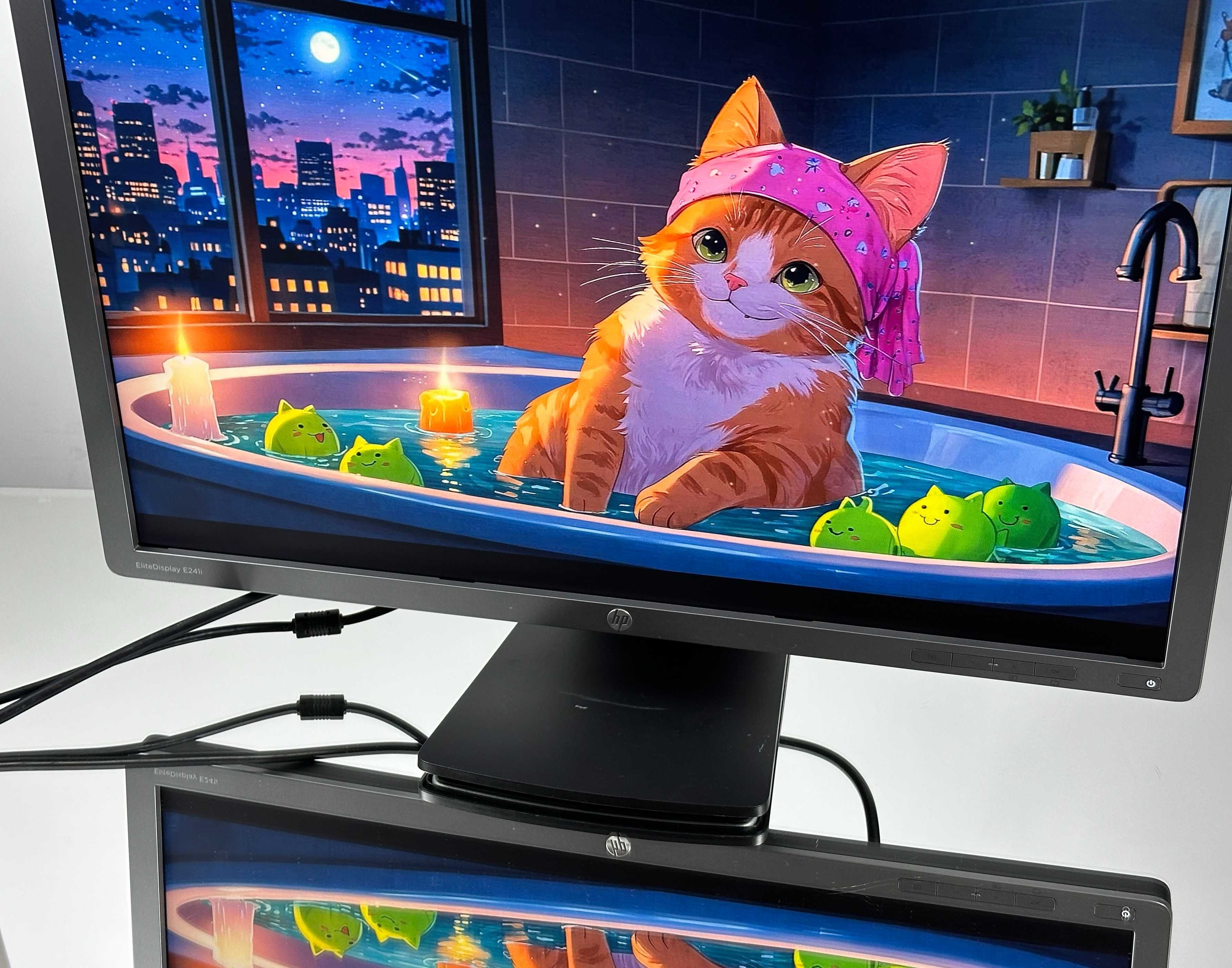 Zestaw Monitor HP E241i Obraz 1920x1200 24'' IPS + Kabel zasilający