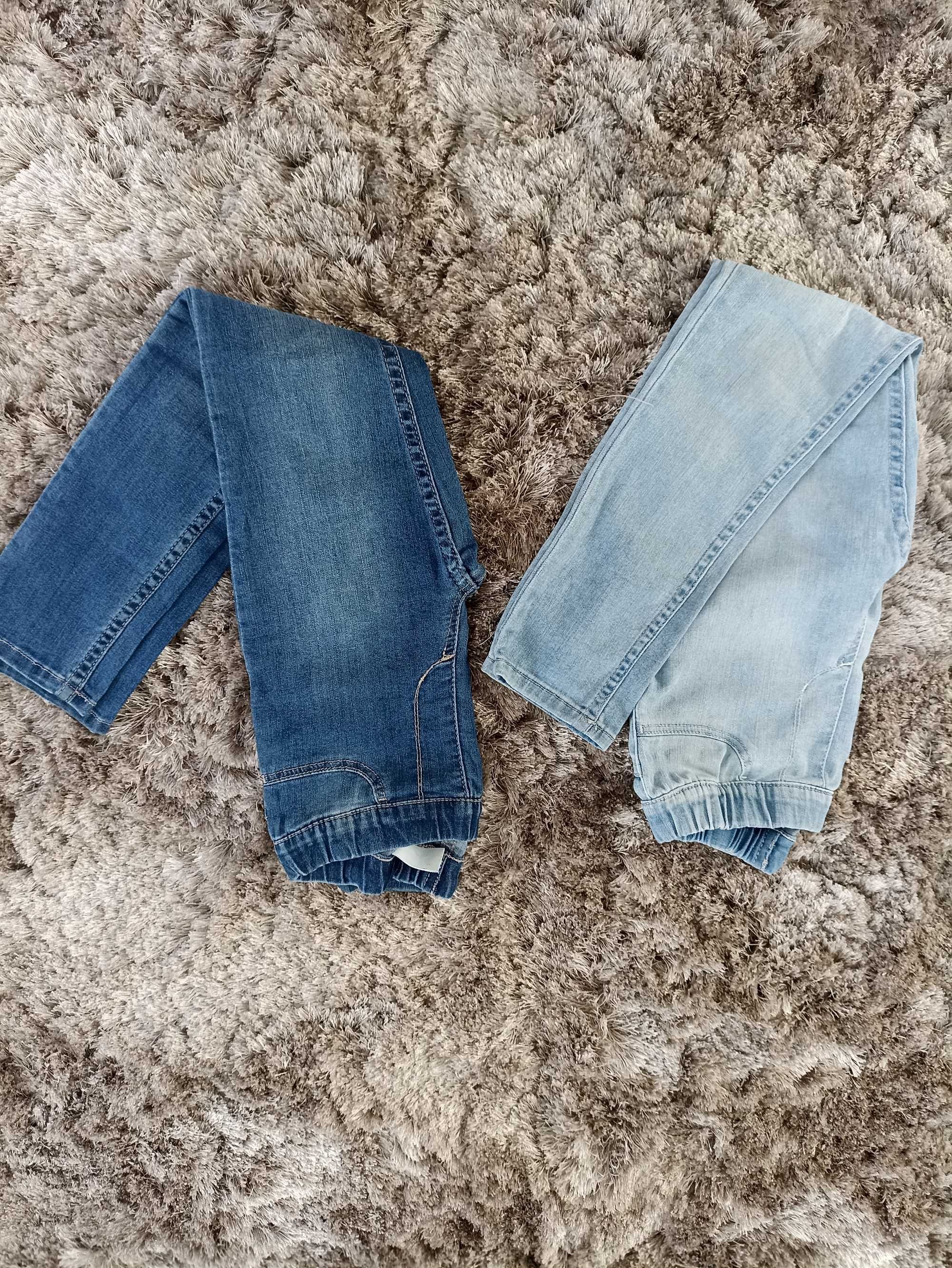 Leginsy jeansowe, jeansy 116 H&M