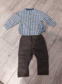 Komplet koszula spodnie obaibi 68 chłopięce dla chłopca