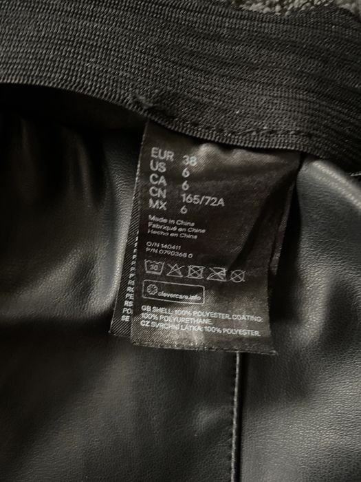 Легінси H&M,легінси шкіряні h&m,чорні шкіряні легінси