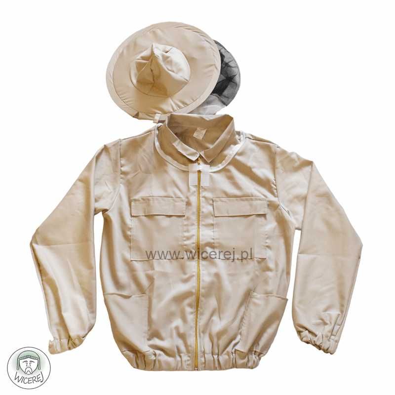 Bluza Pszczelarska Premium rozpinana z Kapeluszem rozmiar L