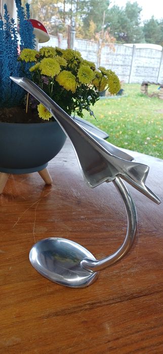 Ekskluzywna statuetka Concorde z lat 80–90 – hand made, aluminium
