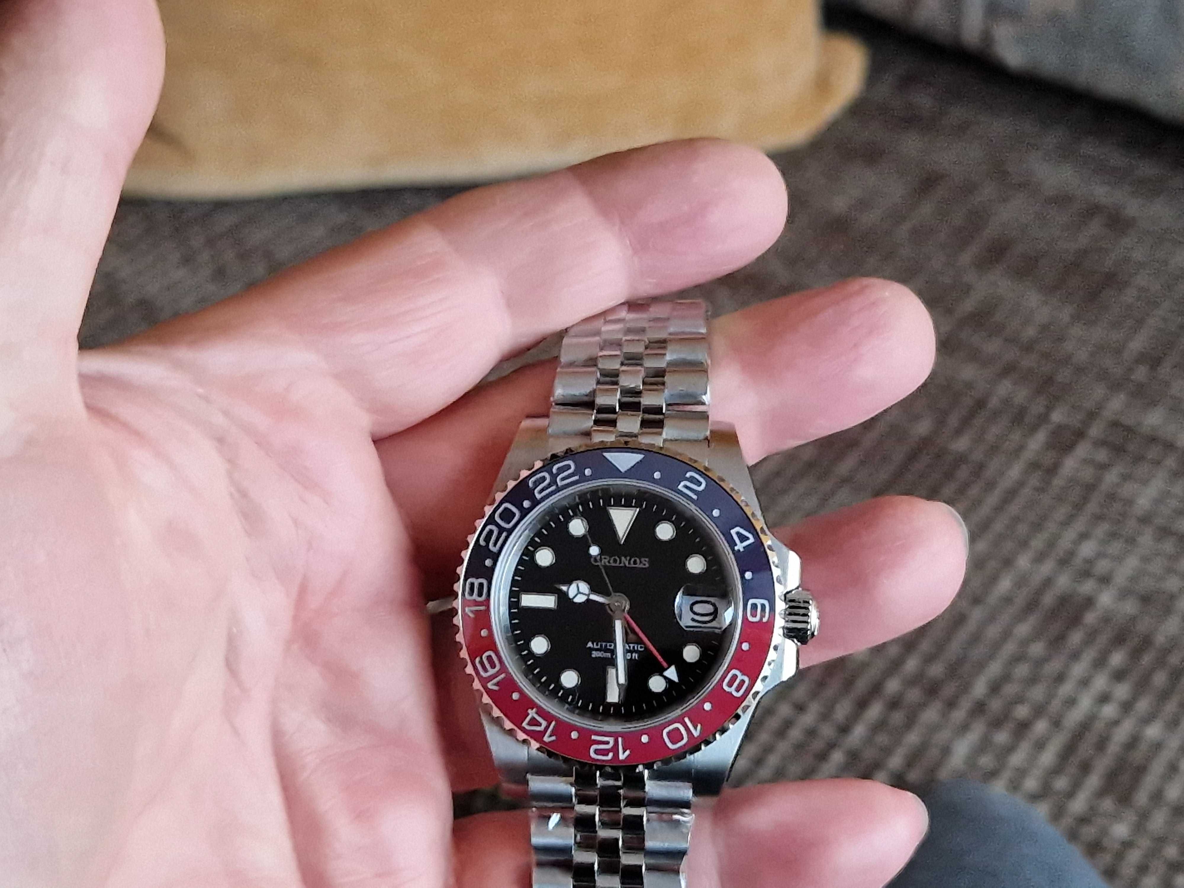 Nowy Cronos 41mm ceramika pepsi wz Master GMT.