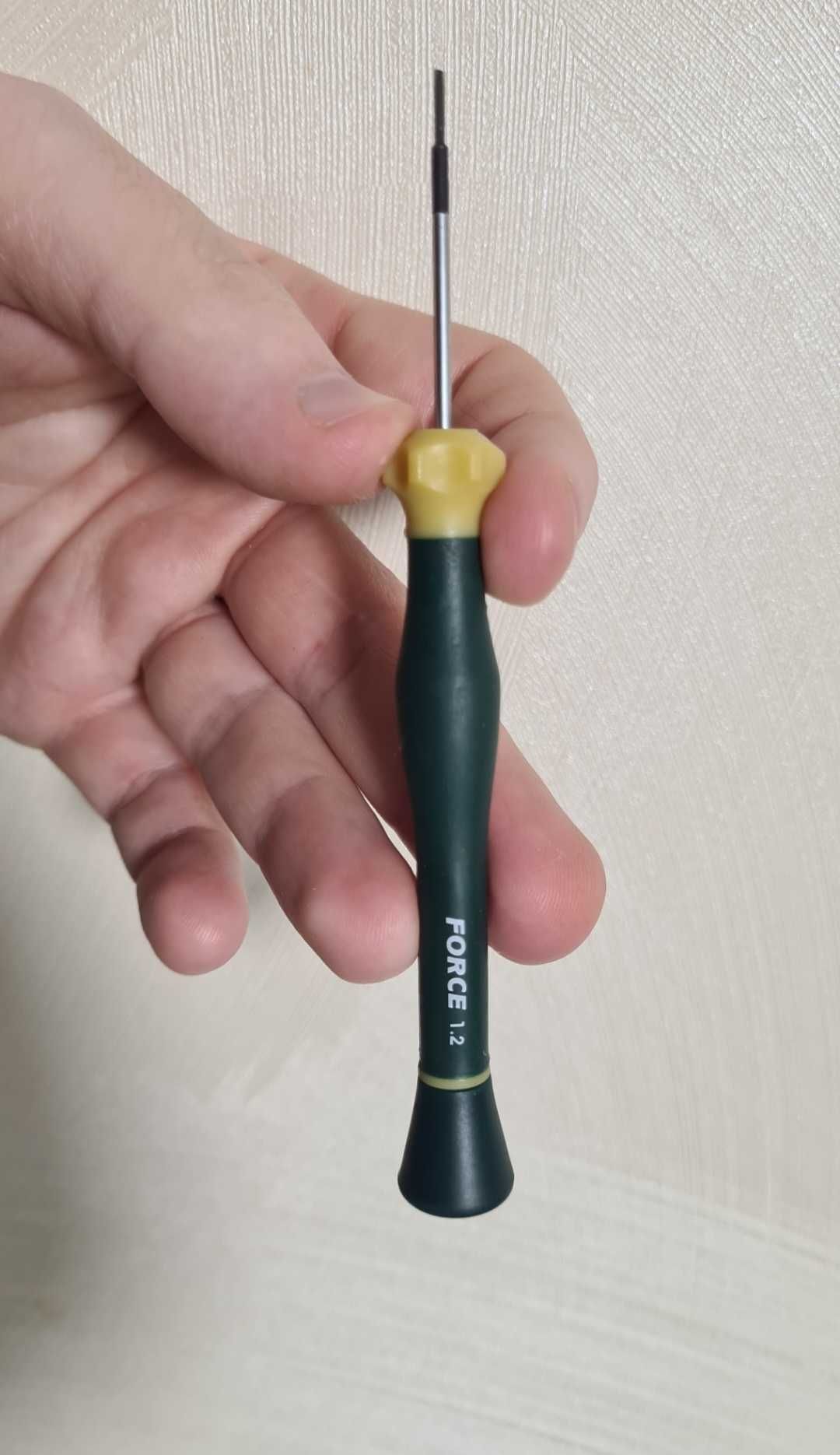 Отвертка Force 1.2 mm шлицевая ювелирная для телефонов, отвертка