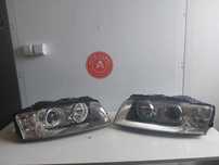 Lampa przednia lewa prawa Audi A8 D3 Komplet Europa H7 Soczewka