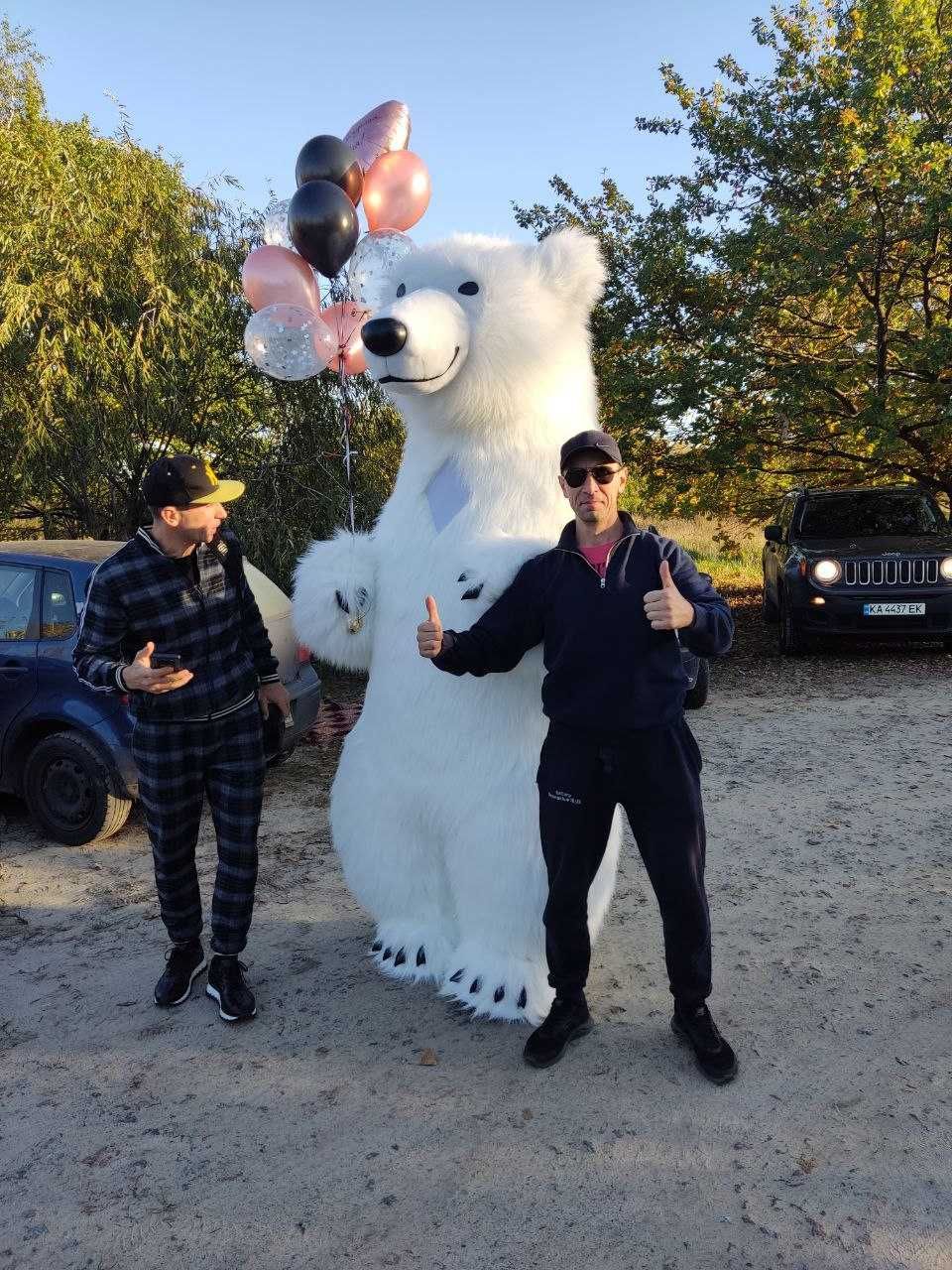 Мишка Умка Гигант и Панда 2.6 метра на Поздравление Детей и Взрослых