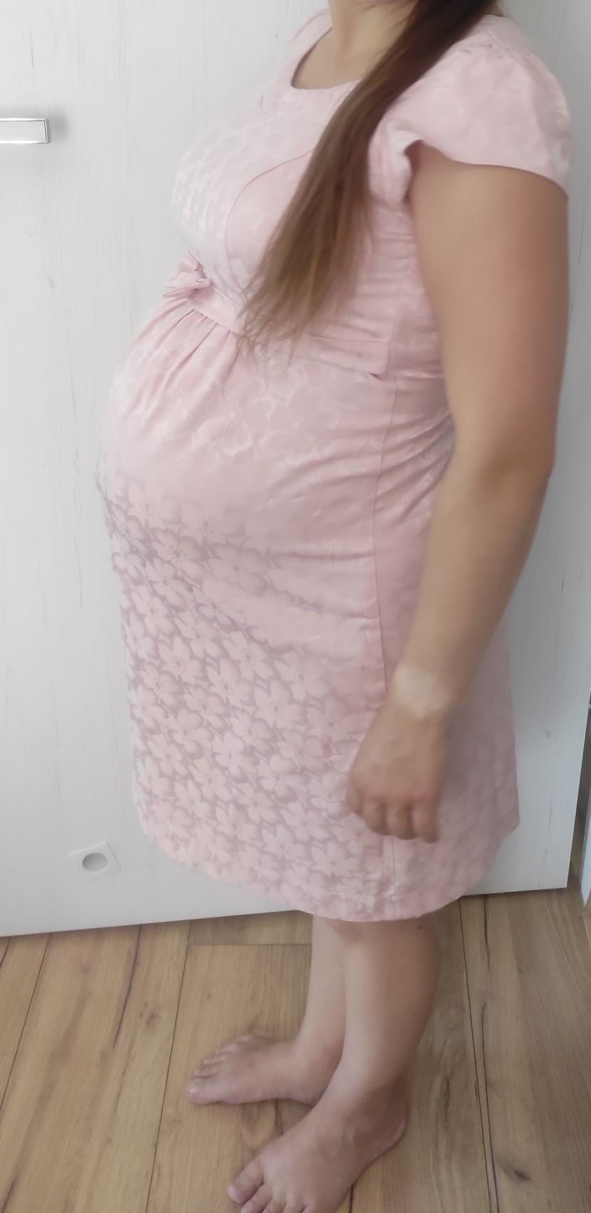 Sukienka ciążowa elegancki na brzuszek ciążowy