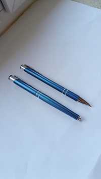 Pióro wieczne i długopis, komplet