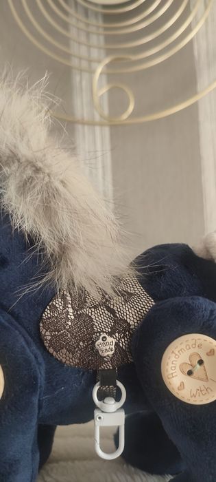 Konik maskotka handmade granatowy