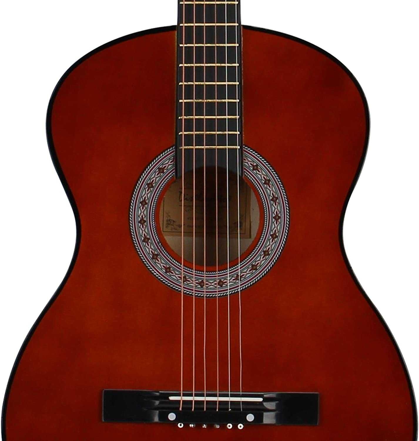 Guitarra acústica de 98 polegadas, para principiantes (castanho)