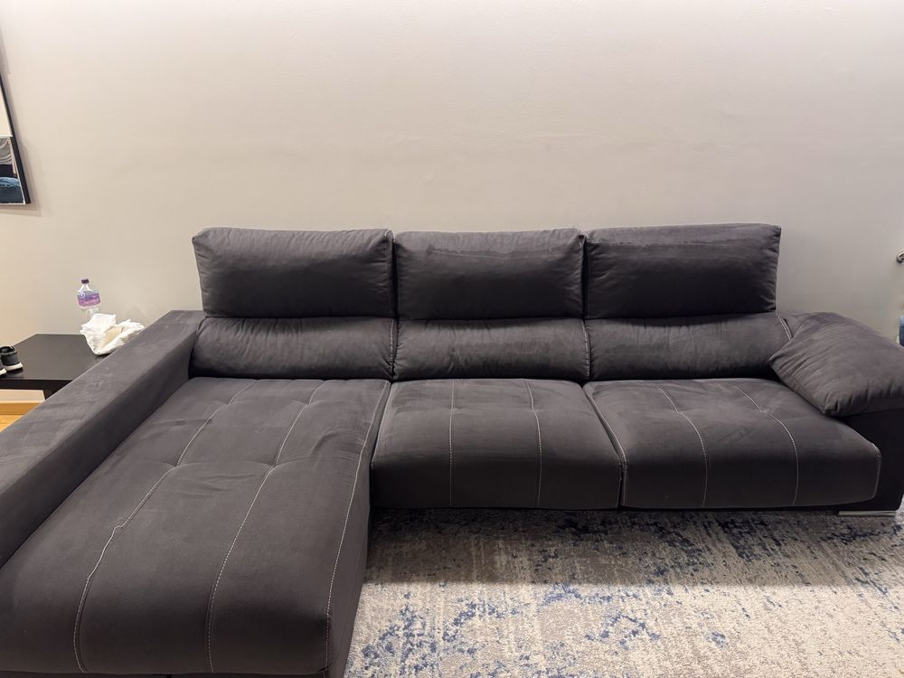 Sofa chaise-long 3 lugares grandes