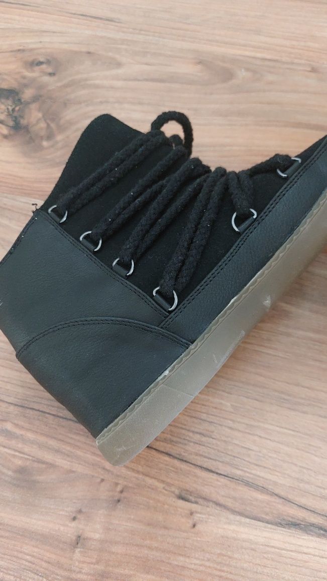 Buty 39 kozaki zimowe DIVERSE czarne damskie