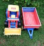 Traktor i przyczepa Wader