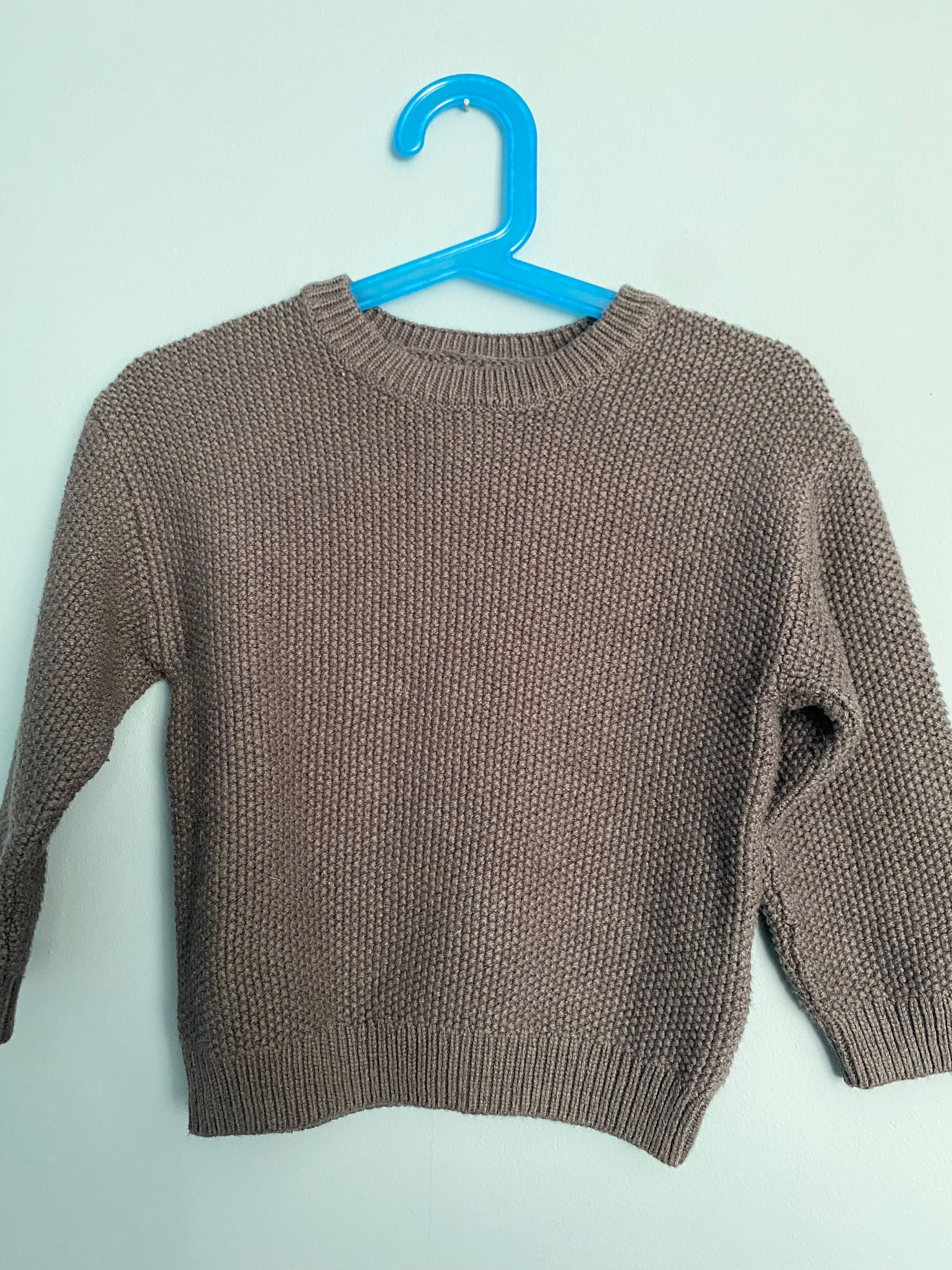 Nowy sweter szary grafitowy zara r.92 pleciony