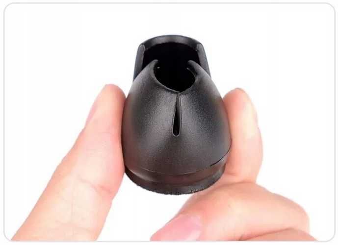 Nakładki na Nogi Krzesła Filc 12-16mm Czarne 16 sztuk