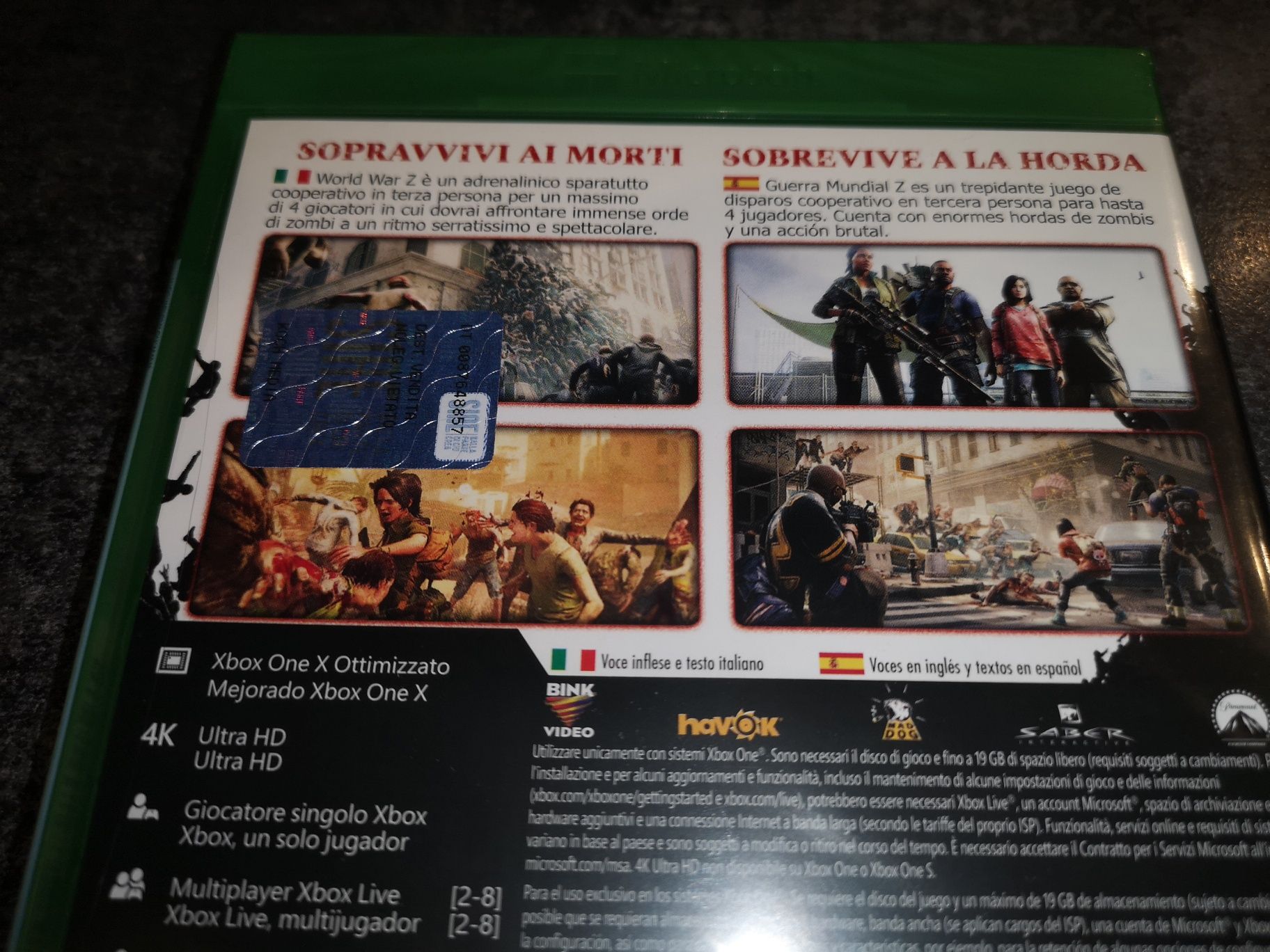 World War Z XBOX ONE gra PL (nowa w folii) sklep