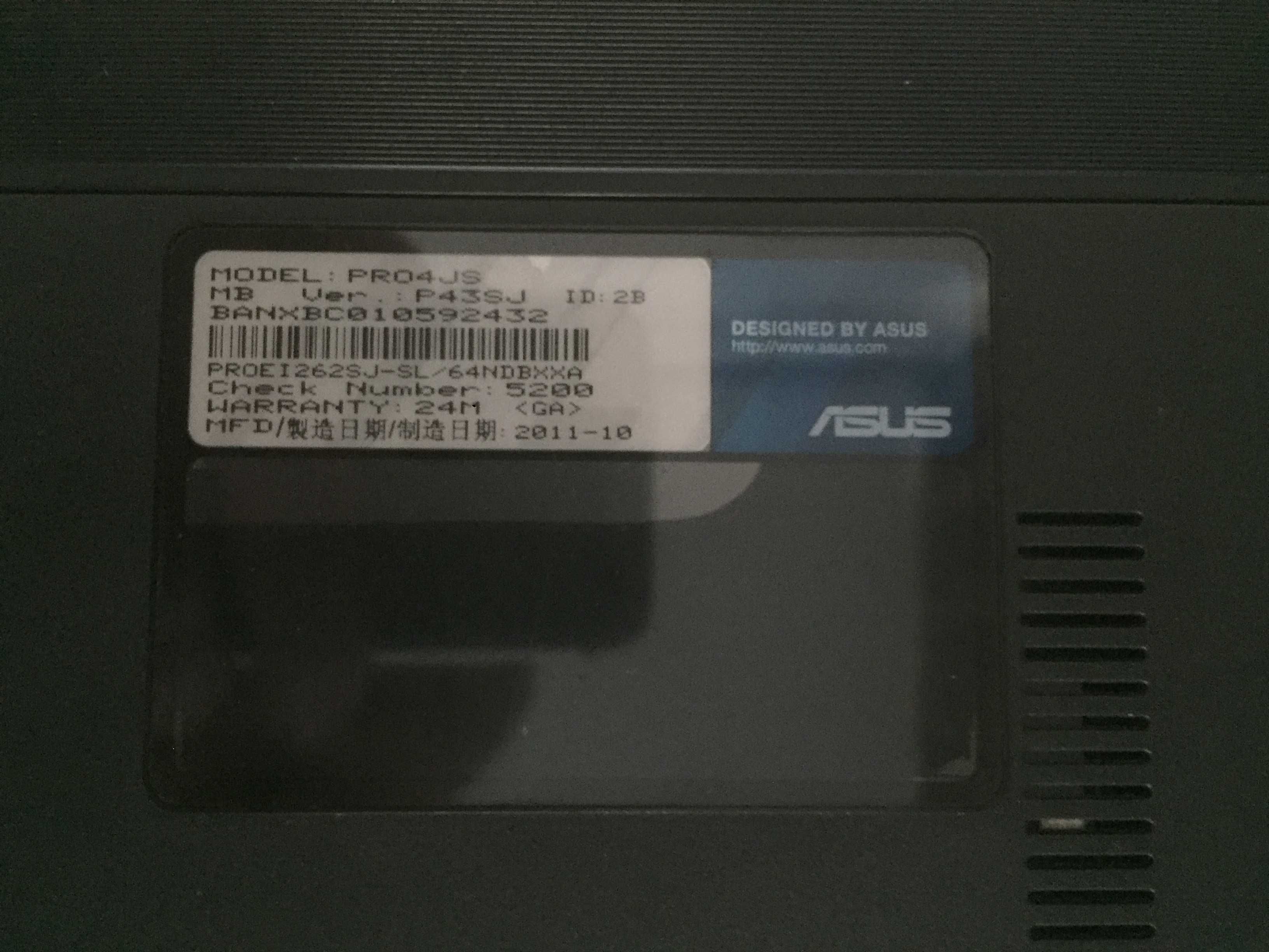 Laptop Asus i7 - Avariado Para peças