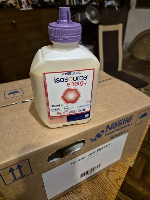 Isosource energy karton 12 butelek po 500ml odżywka Nestle do PEGa