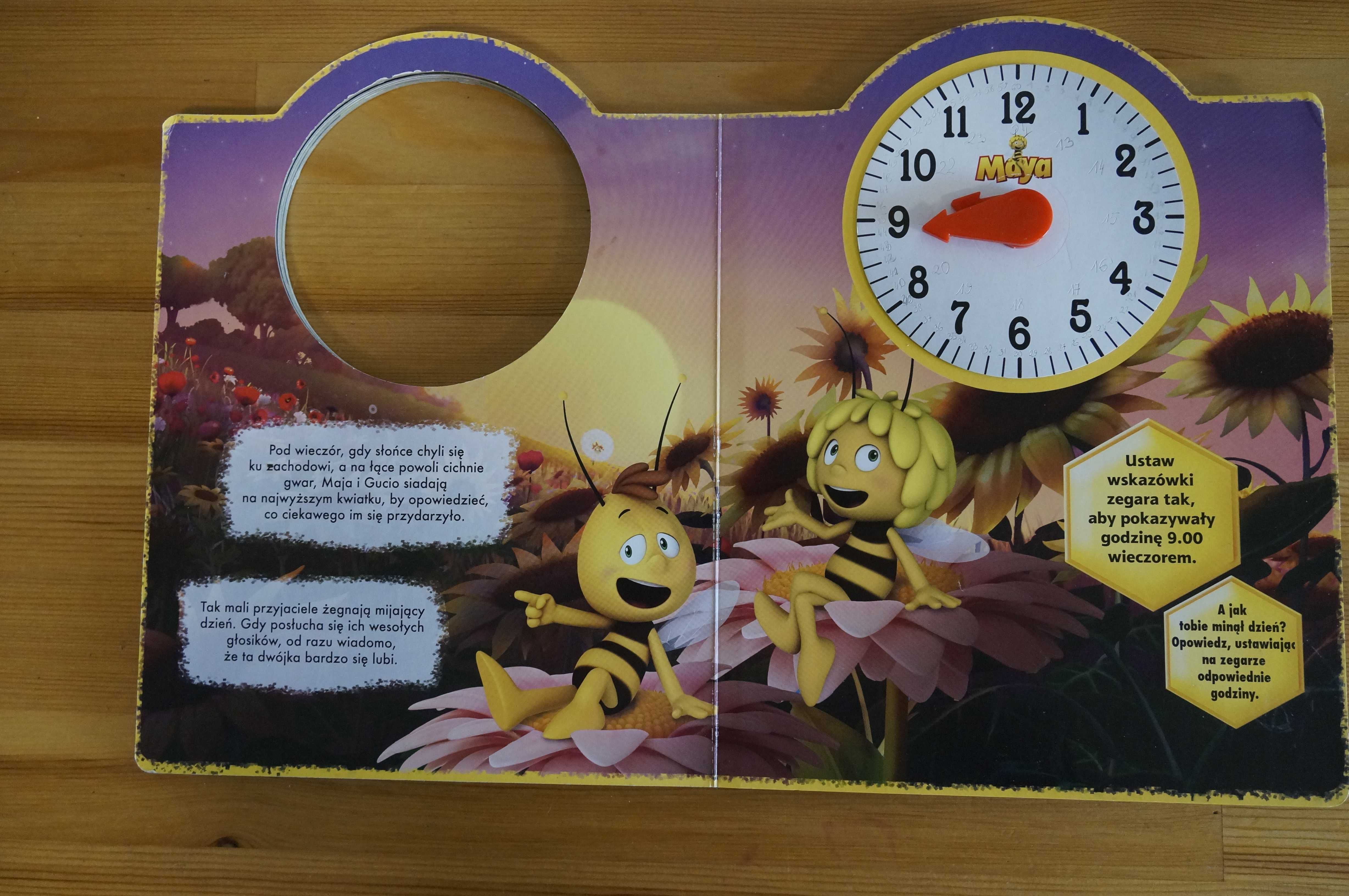 książka pszczółka Maja z zegarem