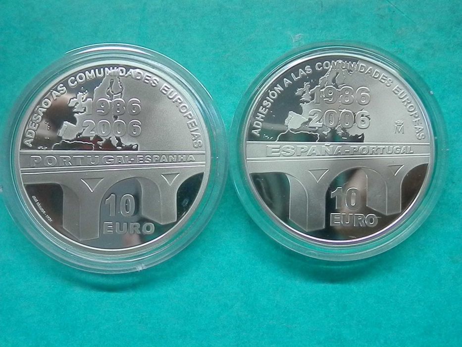 1390 - Euro: 10,00€x2 20º Aniv. adesão Portugal e Espanha, por 98,00