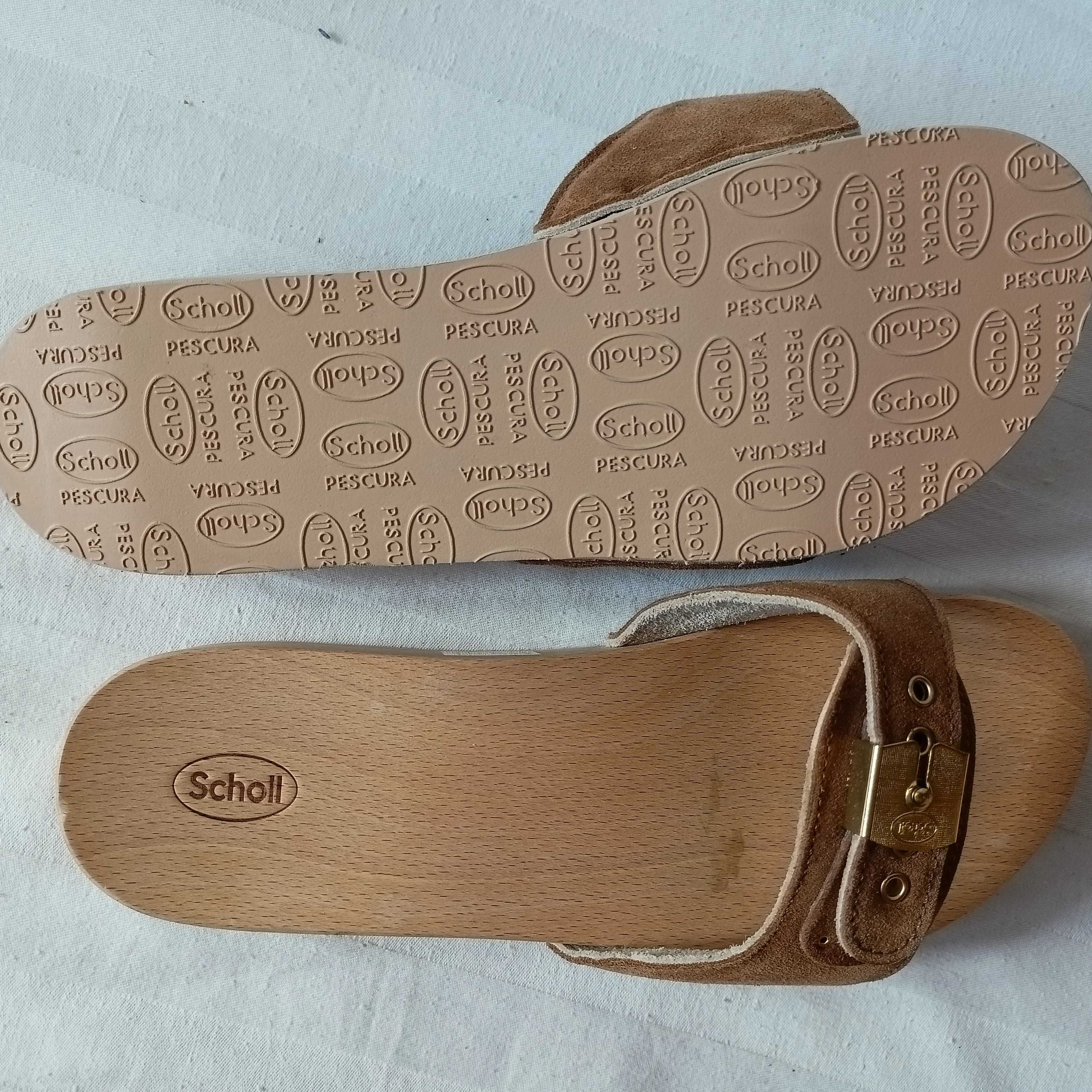 Scholl Peskura roz.38 - dł. wkł.. 24,5 cm- skóra- nowe