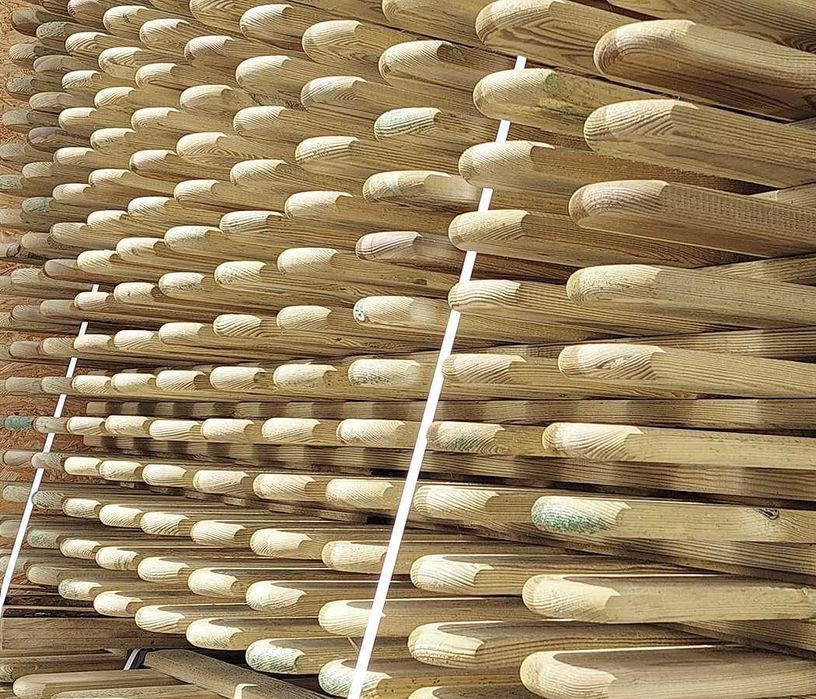 Płot sztachetowy 180x120cm grubość 44mm drewniany impregnowany Premium