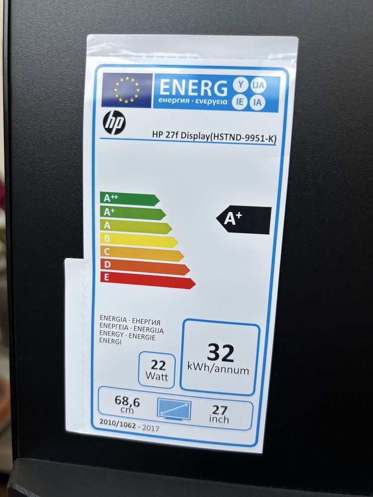 Monitor HP 27” a funcionar