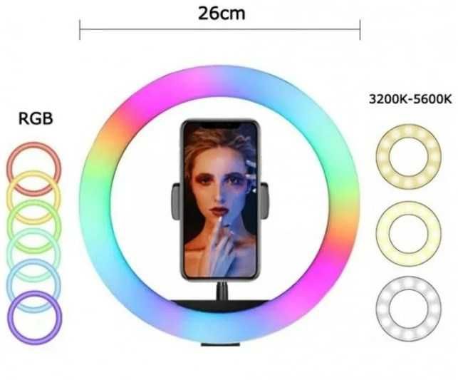 Кільцева лампа RGB LED лампа живлення від USB 26cm