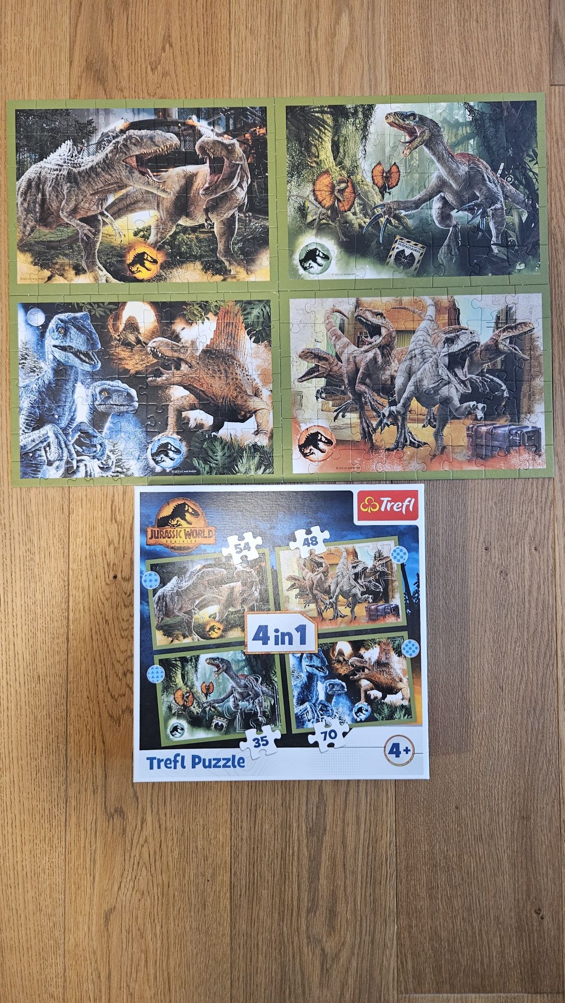 Puzzle Trefl 4w1 4+ Jurassic World