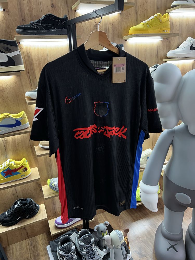 Футболка Nike x Travis Scott x Barcelona Logo Black