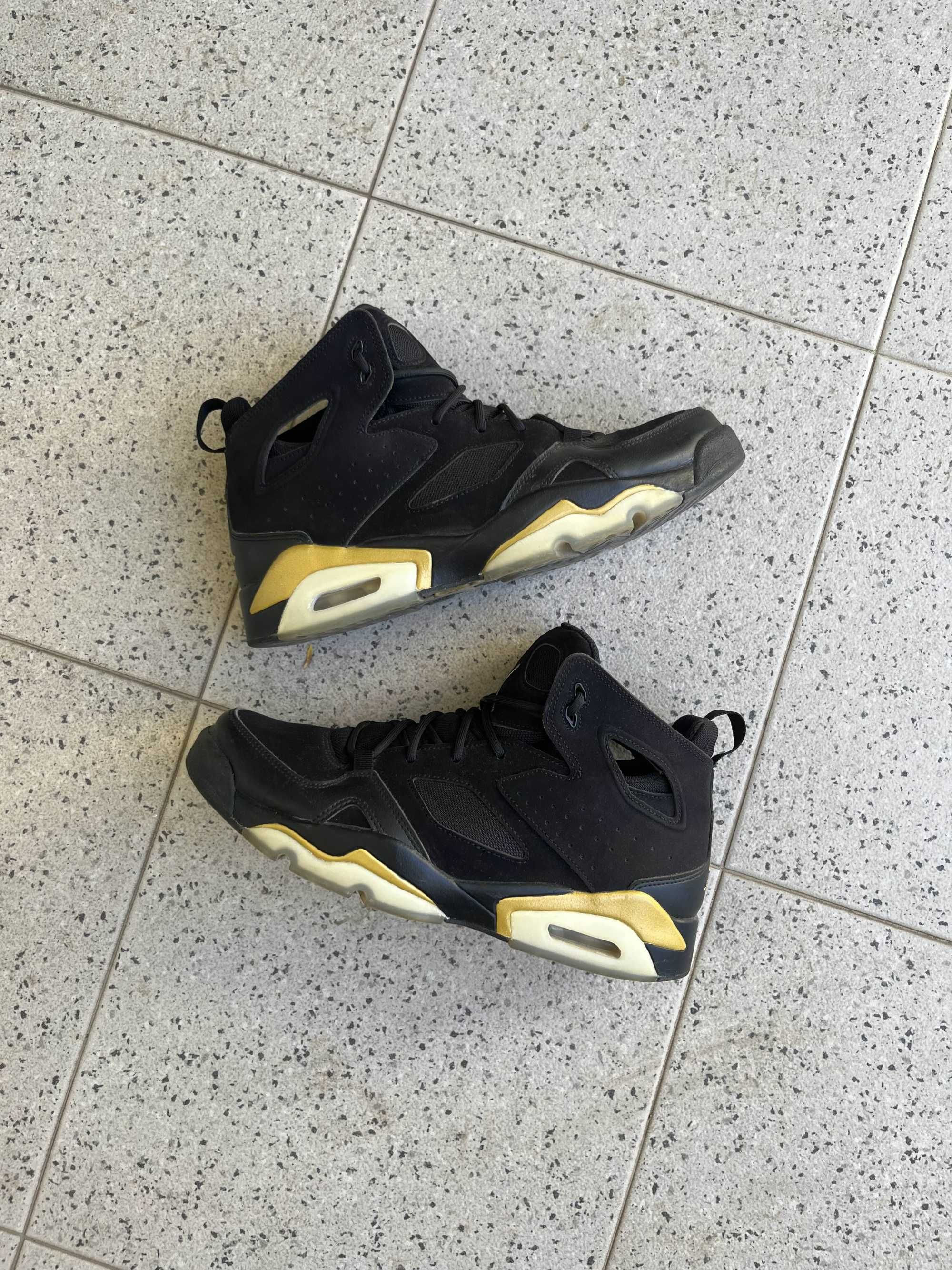 Jordan Flight Club 91 'Black Metallic Gold' with receipt