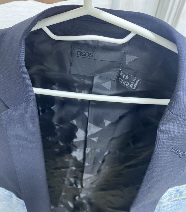 Пиджак с джинсовой вставкой M-L