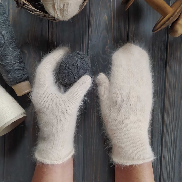 Рукавички пухові, жіночі рукавиці, зимові рукавички.