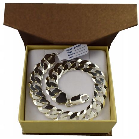 Srebrna Bransoleta Pancerka 11,00 mm GRAWER GRATIS