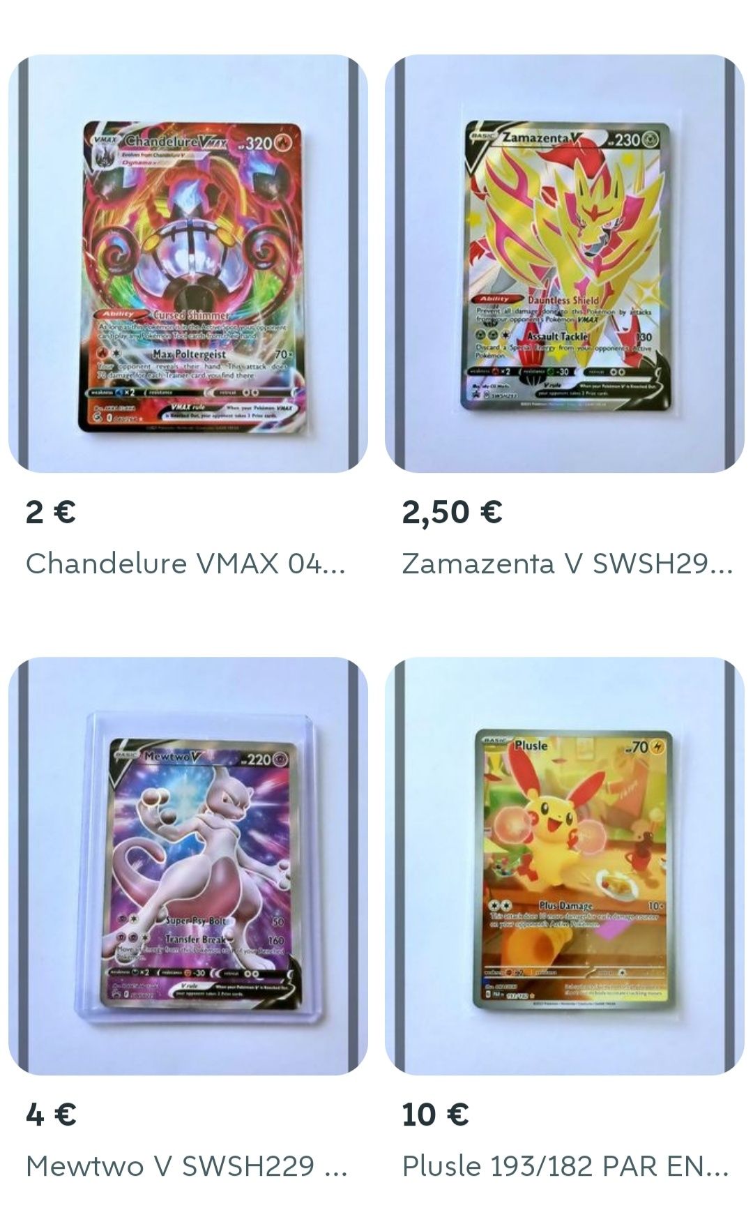 ANÚNCIO 2 Cartas Pokémon FULL ARTS Preços nas fotos NOVAS e ORIGINAIS!