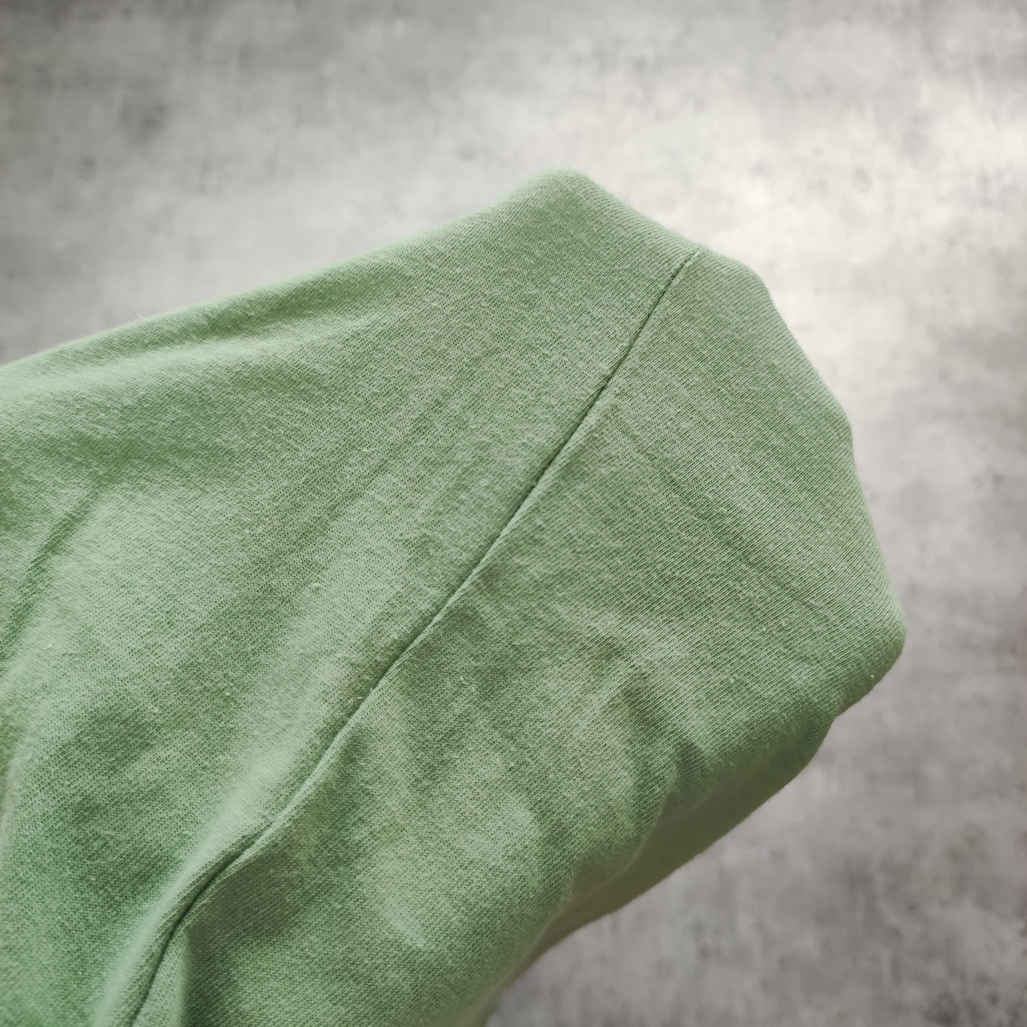 MĘSKA Koszulka Bawełna Zielona Logo Haft Ziemia PREMIUM Carhartt WIP