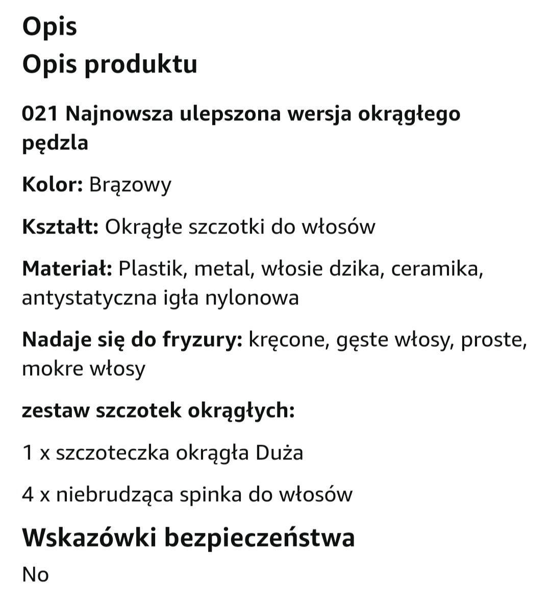 Szczotka do włosów 2,1cala