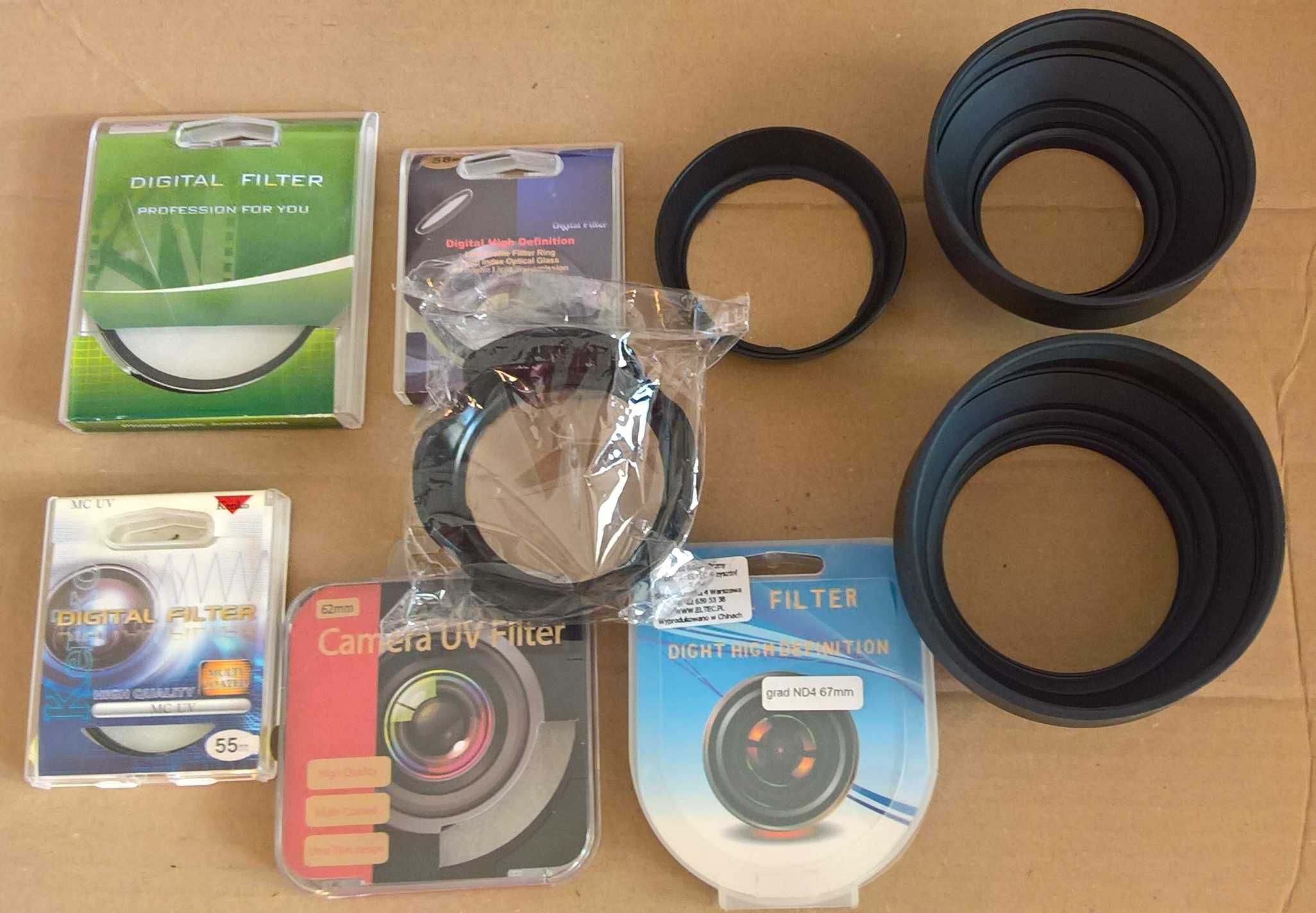 Filtr uv Kenko 58 mm,62 mm, osłona ew-60c/ew-60c II.