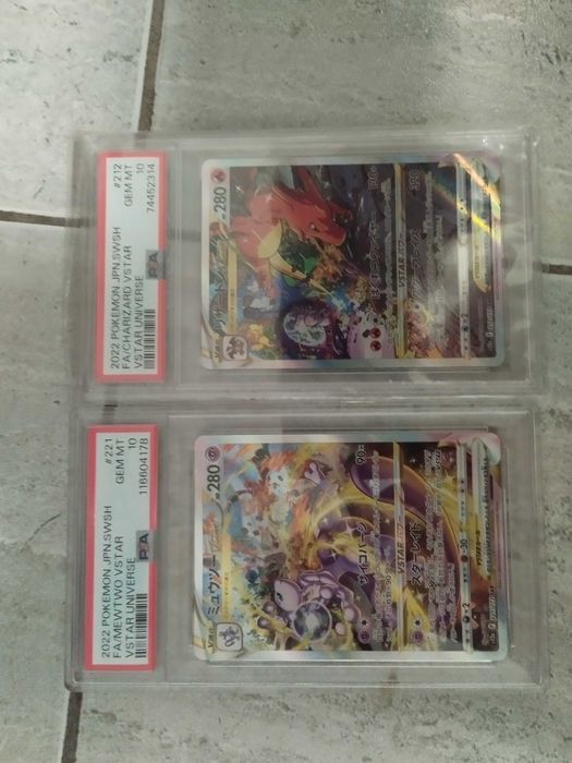 Charizard/Mewtwo Vstar PSA10 Japonês