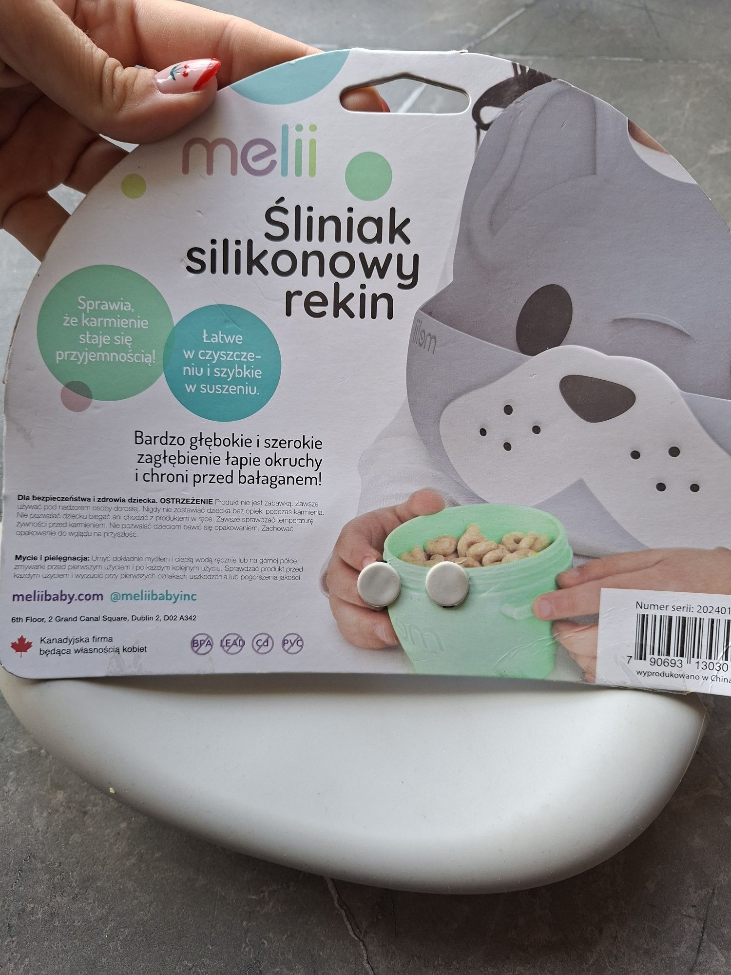 Śliniaczek silikonowy piesek - Nowy