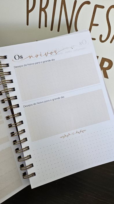 Agenda planner noiva