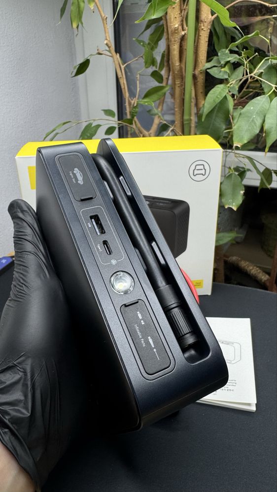 4 в 1 бустер+компресор+павербанк+ліхтар Baseus jump starter пусковий