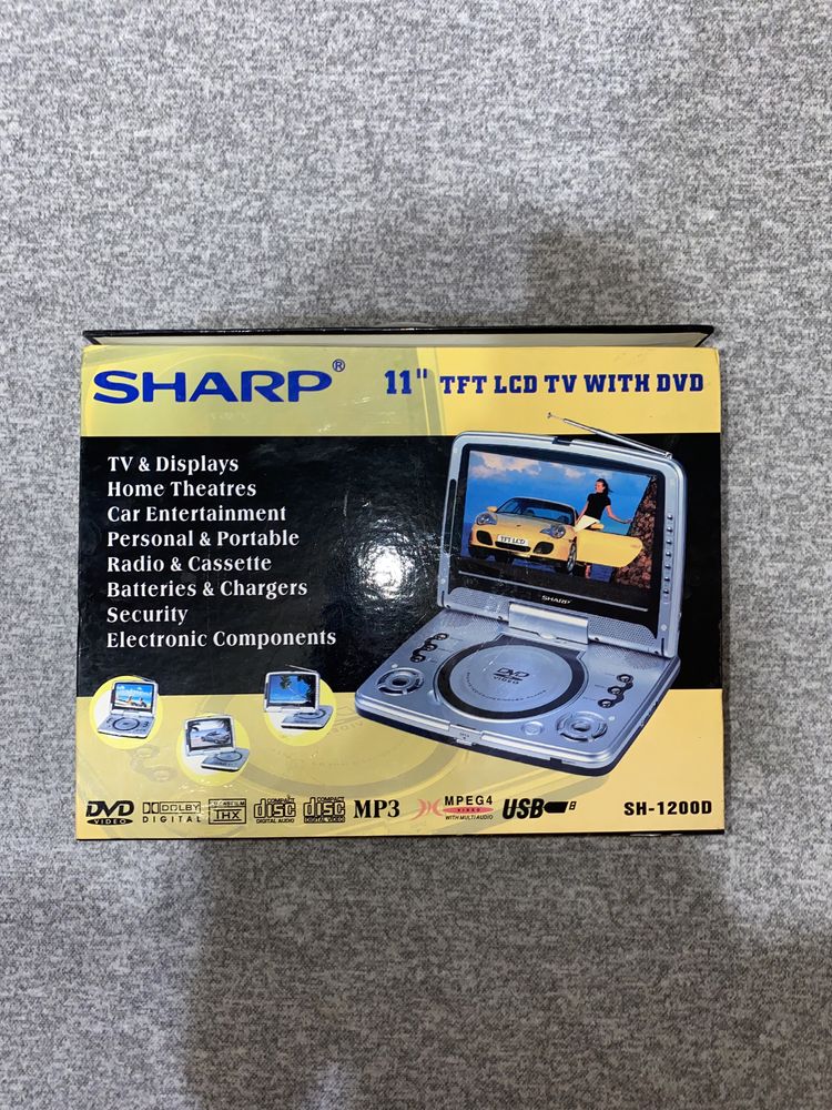 Мини телевизор SHARP с DVD и флеш проигривателем